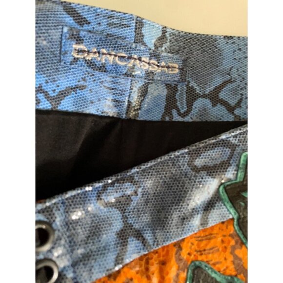 Free People X Dancassab Dan Cassab Carmina Leather Pants Snakeskin Size XL NEW - Picture 8 of 8